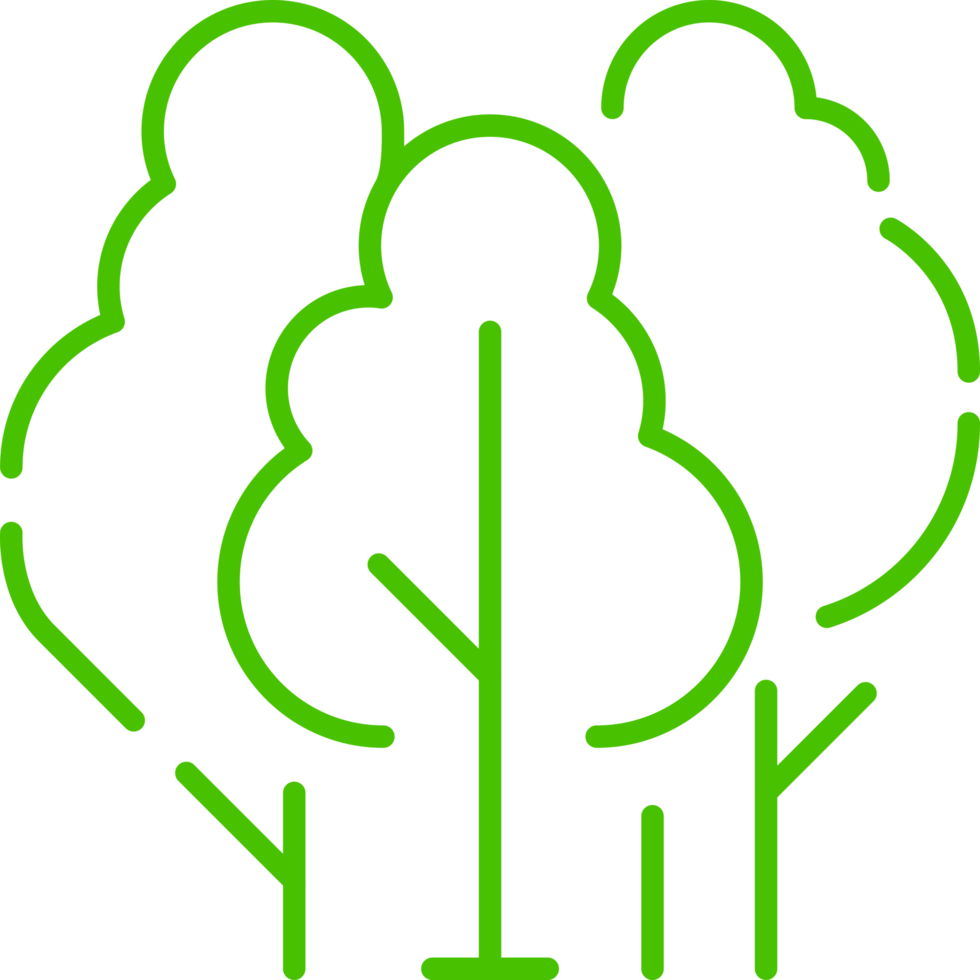 environmental tree line icon symbol illustration png