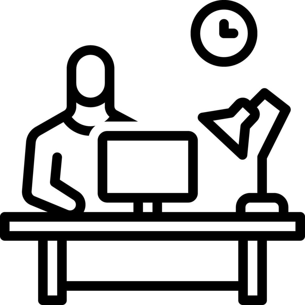 line icon for representing vector