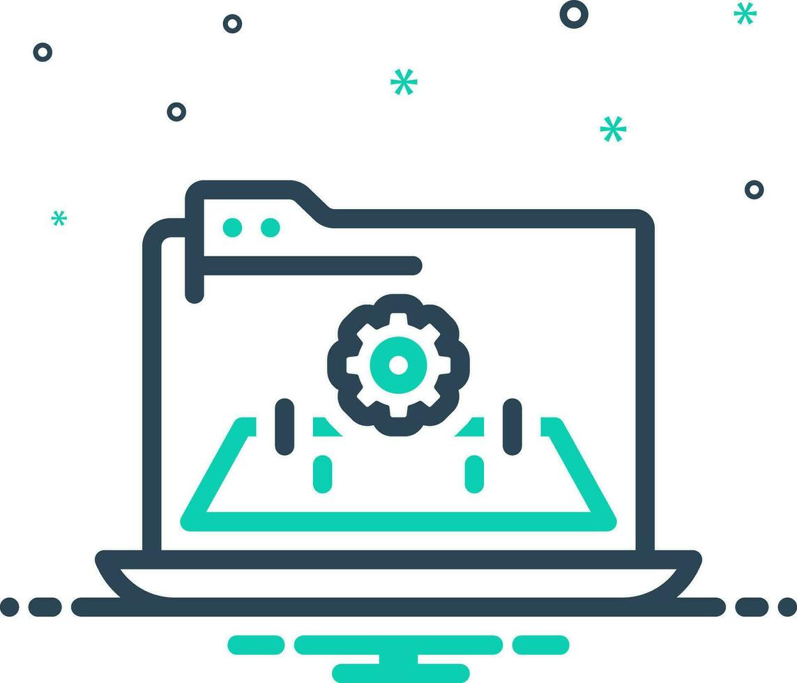 mix icon for platform vector