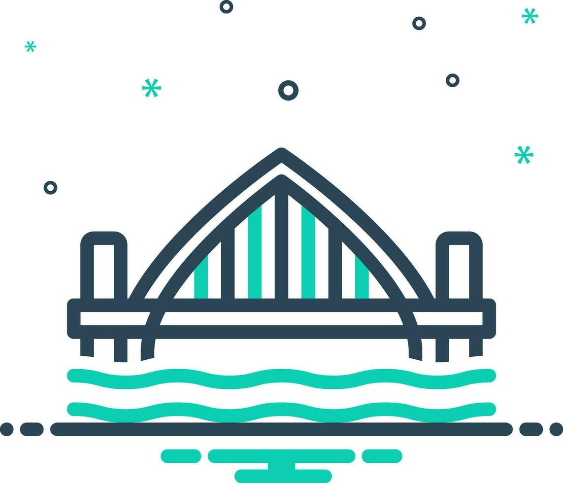 mix icon for newcastle vector