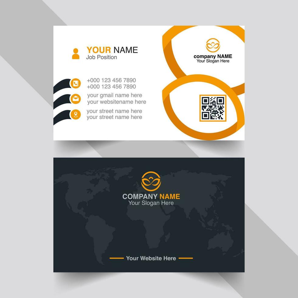 creative clean corporate card design vector