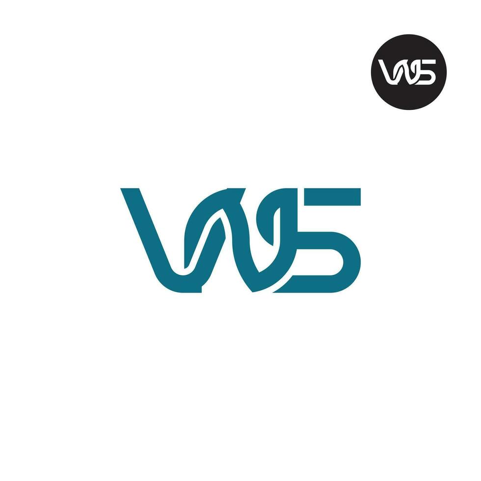 Letter VNS Monogram Logo Design vector
