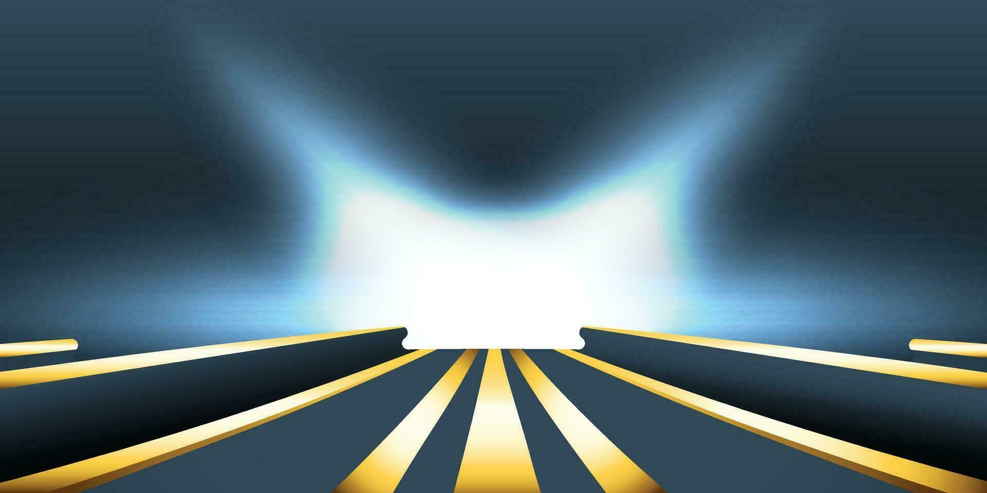 Abstract background with the concept of a path to light, suitable for promotional goods, business covers, banners vector