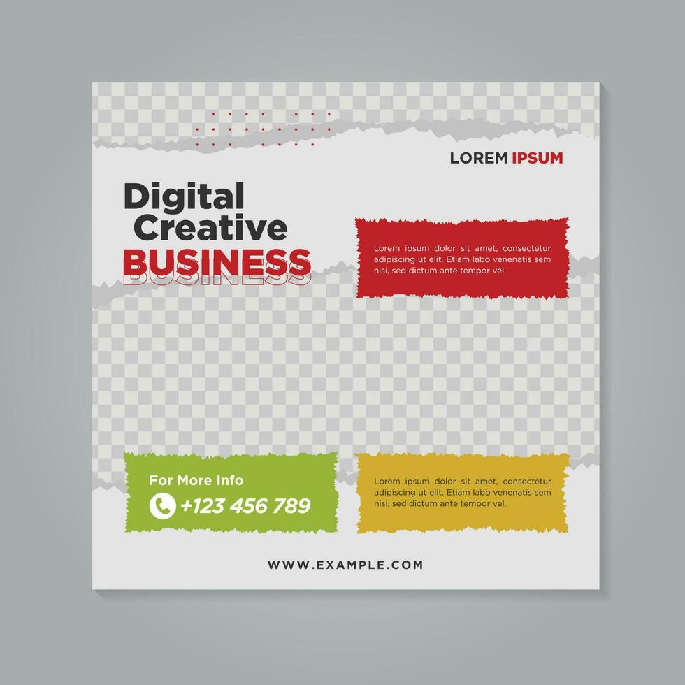 Corporate social media banner template vector