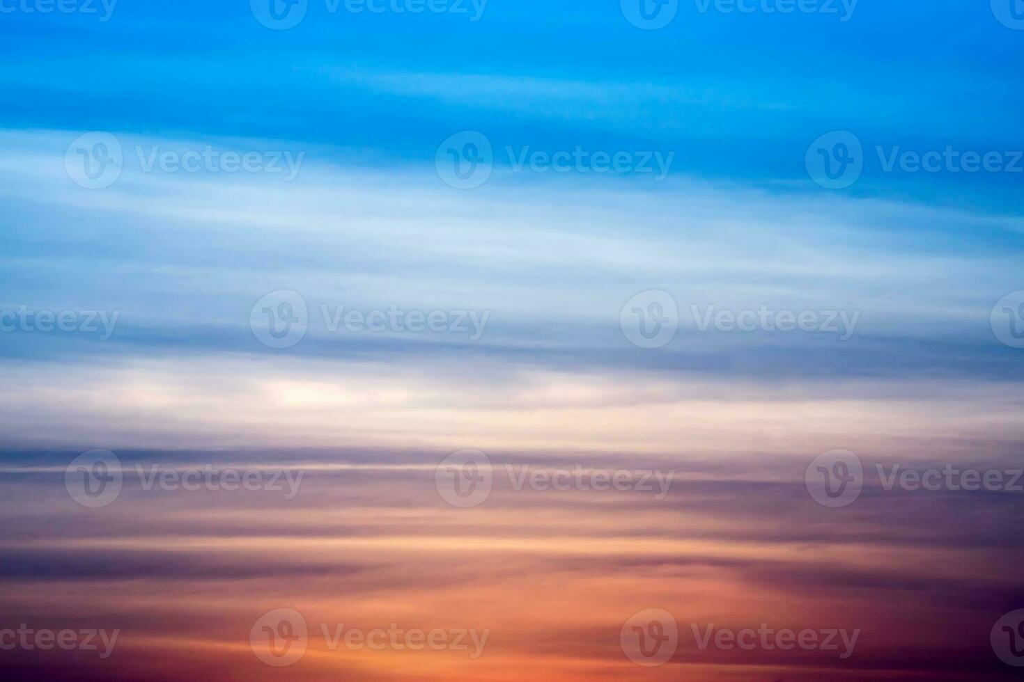 Multi-color of cloud after the sunset sky. photo