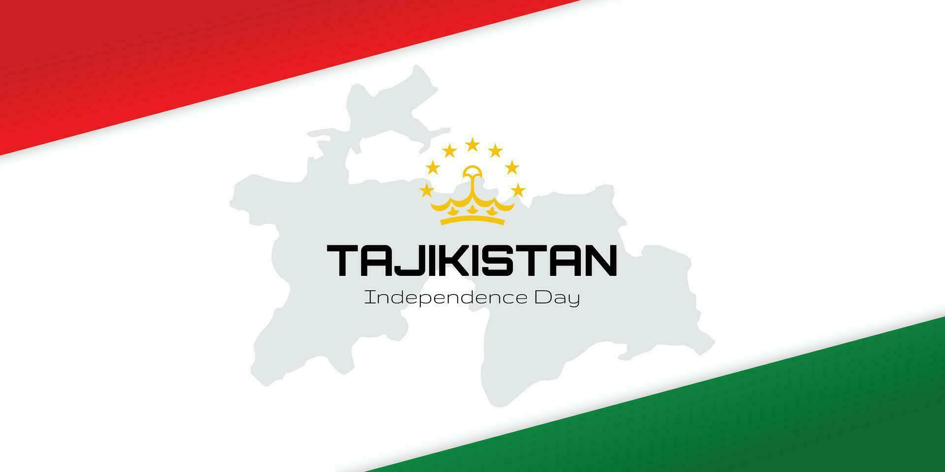 Happy Independence Day of Tajikistan, illustration background design, social media template vector