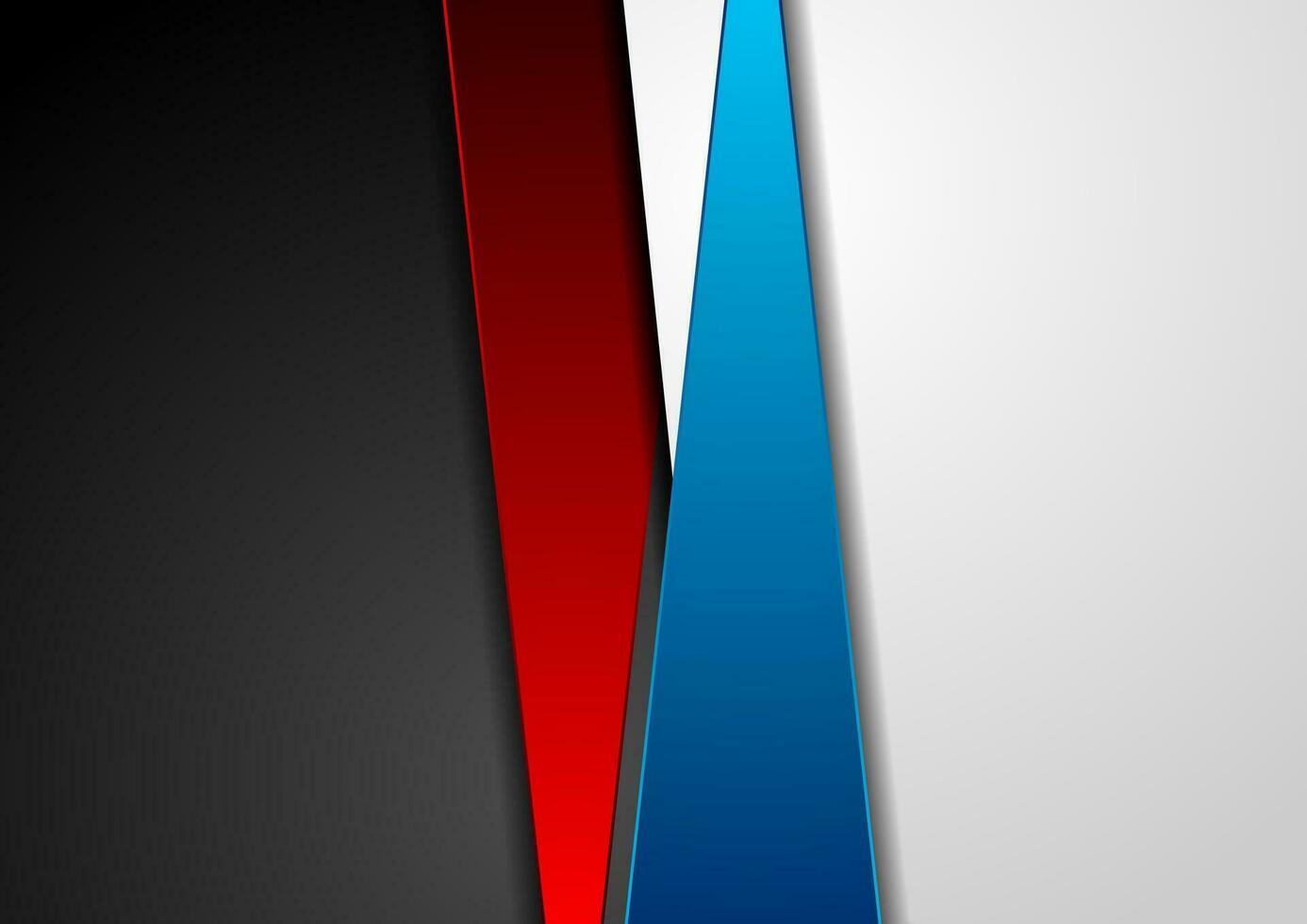 High contrast abstract geometric tech background with red blue stripes vector
