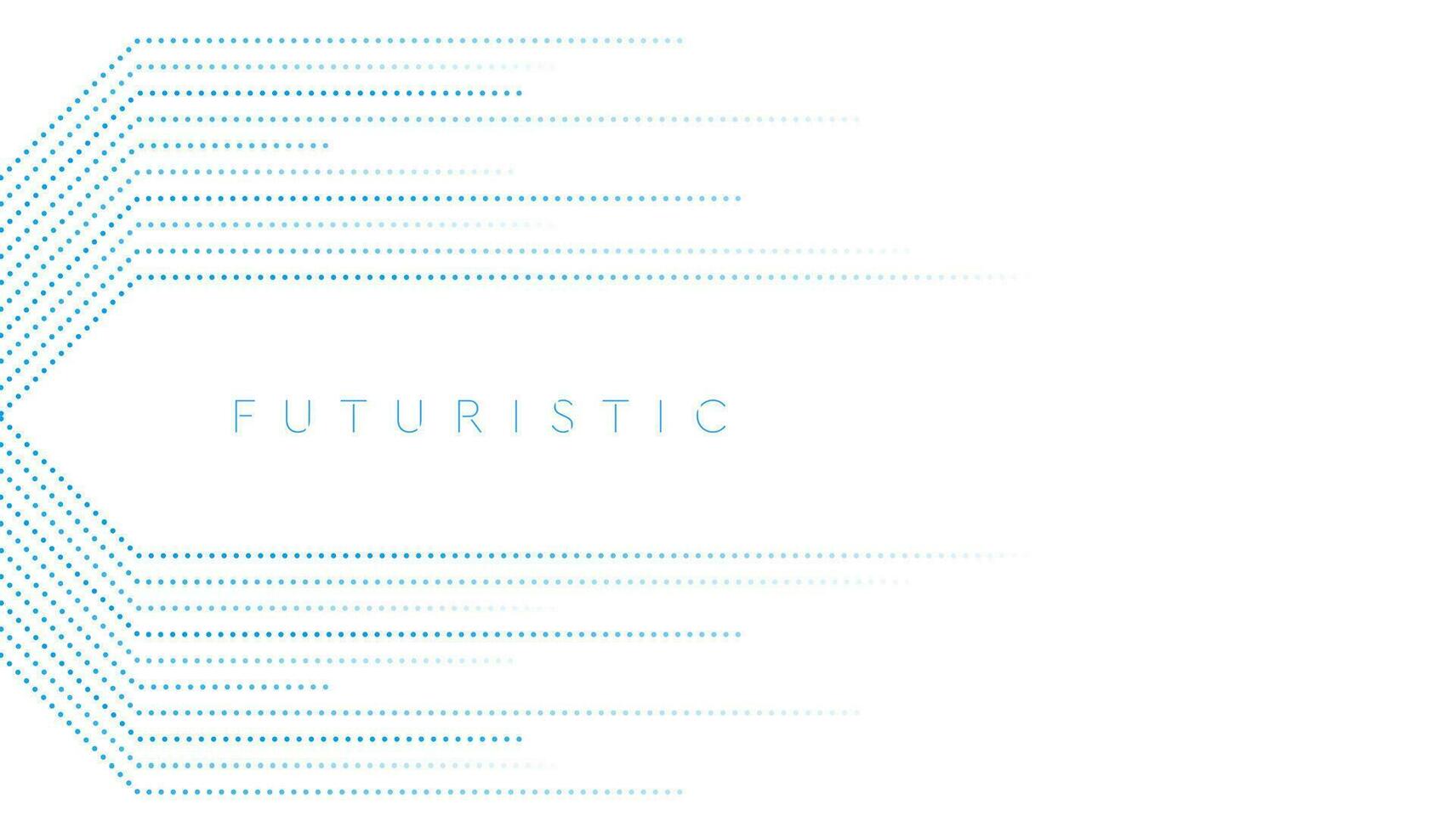 Blue minimal dotted lines abstract futuristic tech background vector