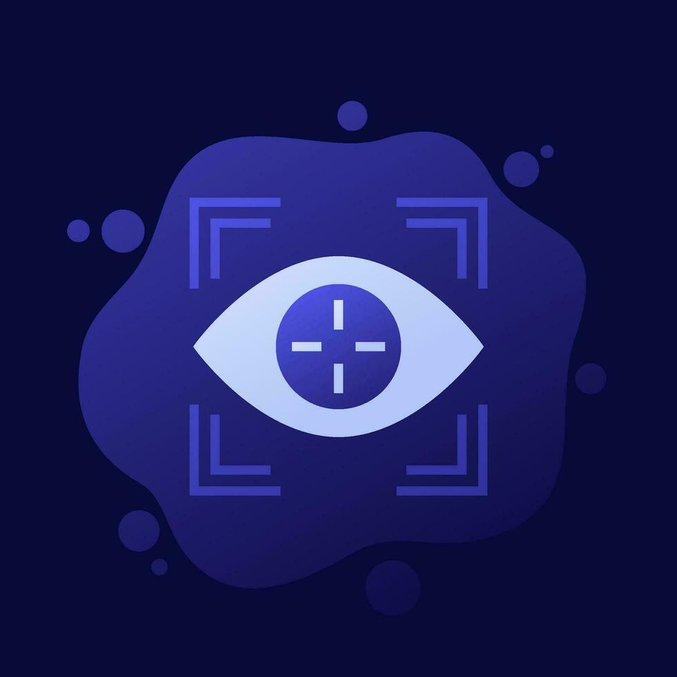 eye tracking icon, vector design