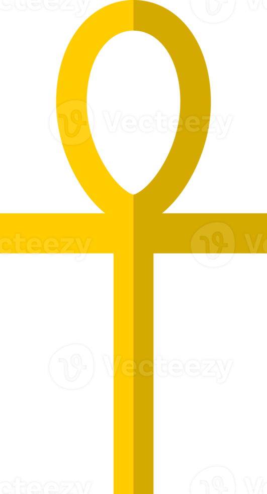 egyptian cross light rays icon png