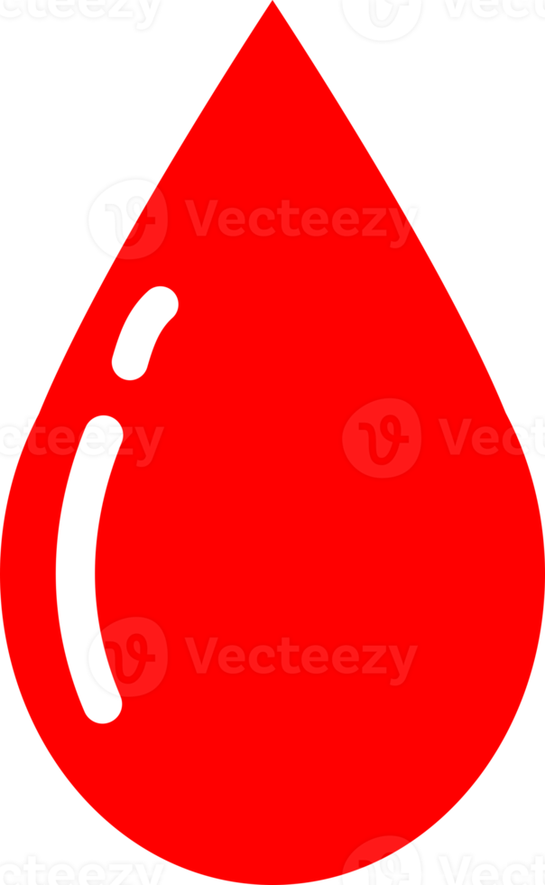 Red drop blood icon png