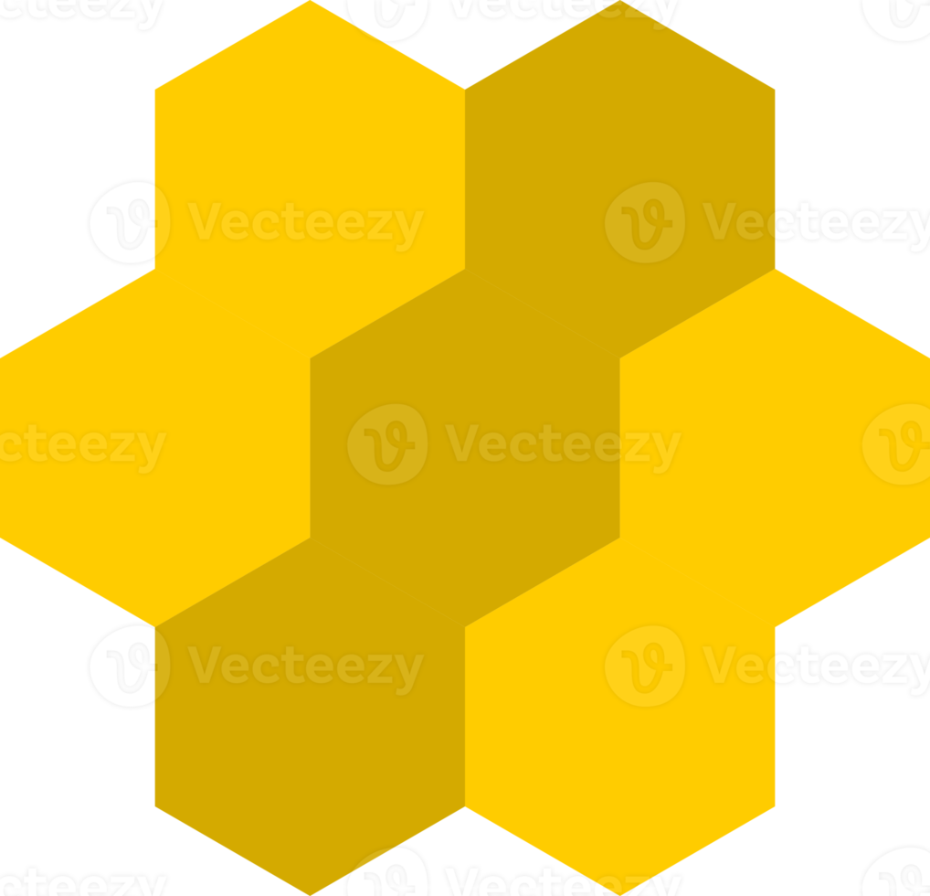honeycomb sweet honey bee hexagon icon png