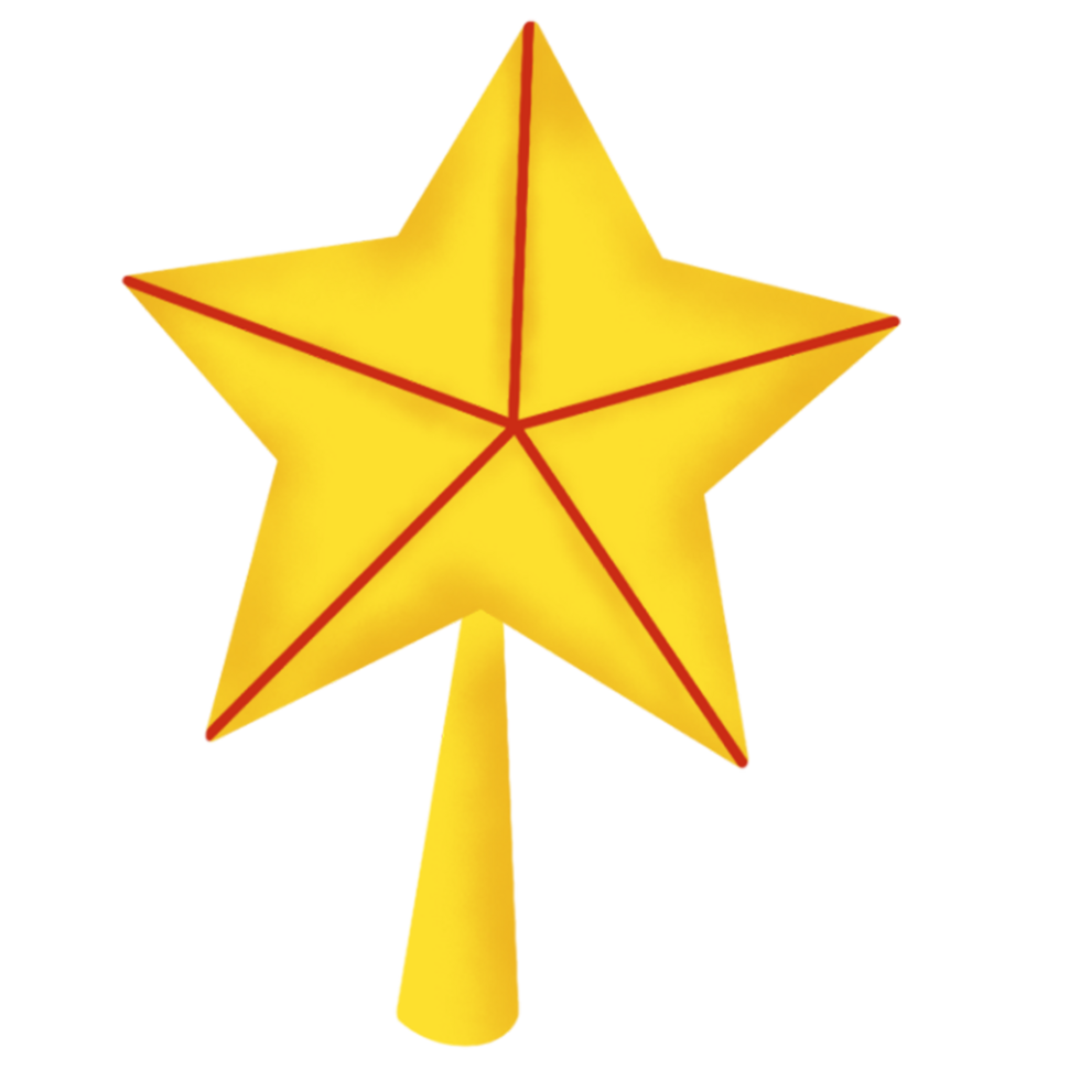 stars for christmas decor png