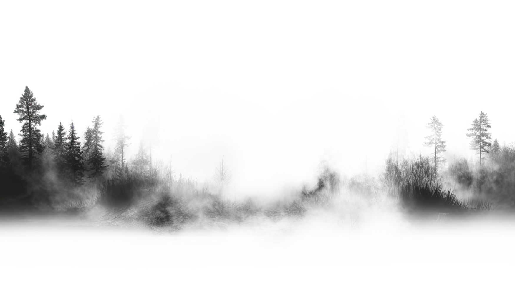 AI generated Spooky fog overlays isolated on transparent background. png