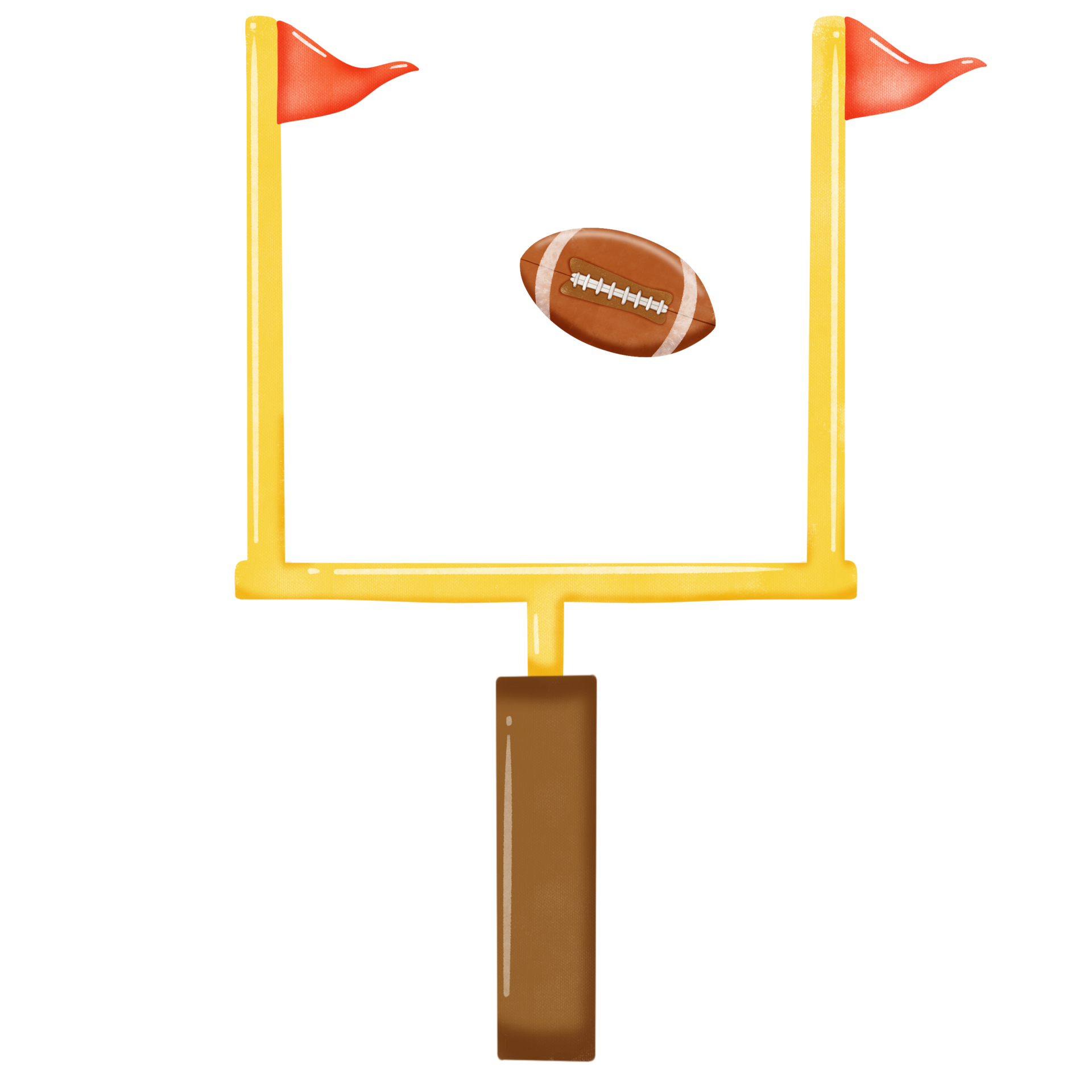football goal post with flag and ball png 35589726 PNG