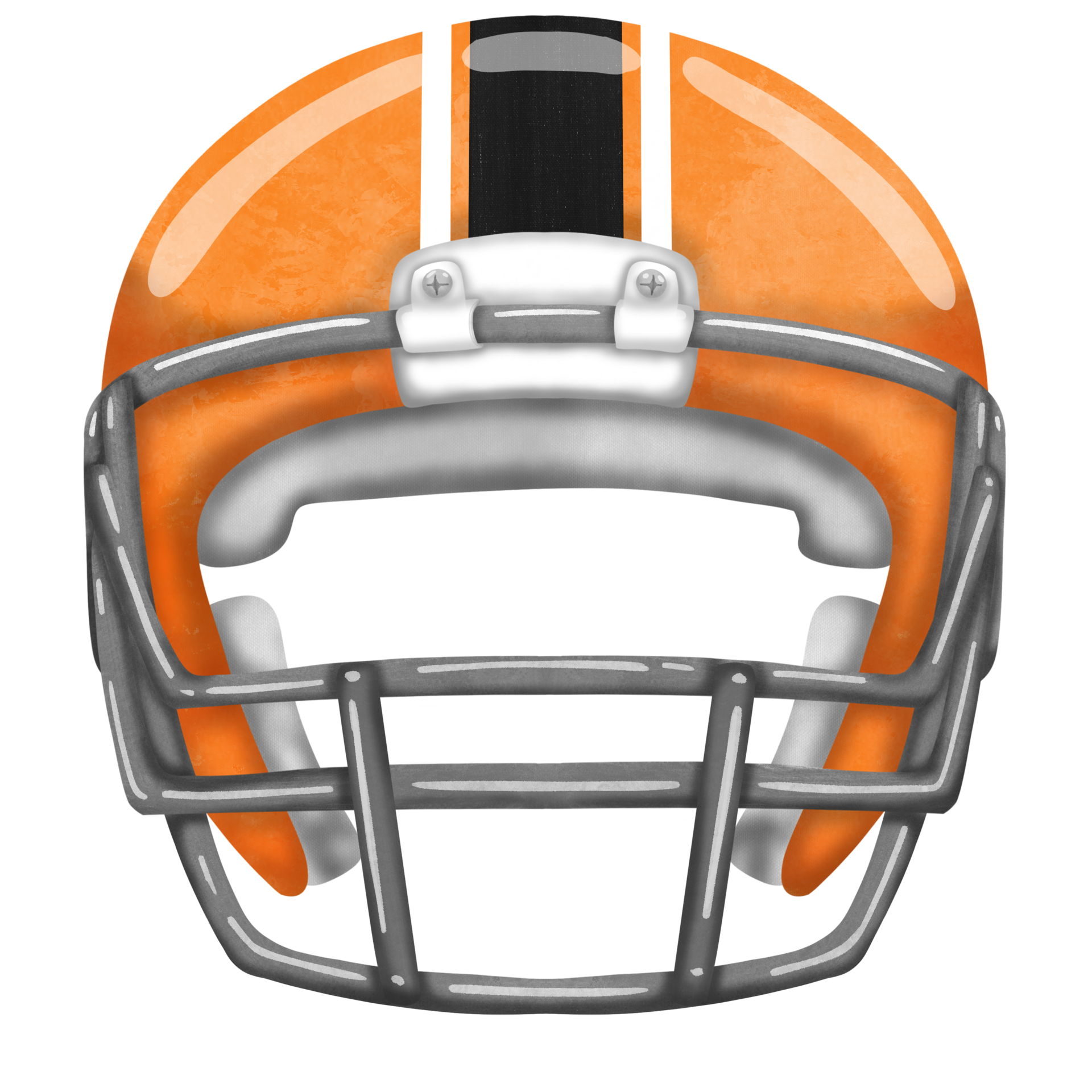 an orange football helmet on a transparent background 35589728 PNG