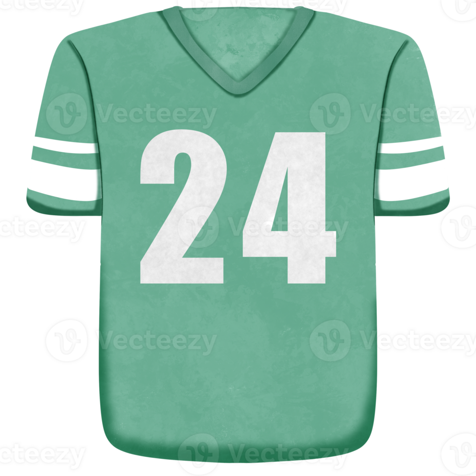 a green football shirt with the number 24 png