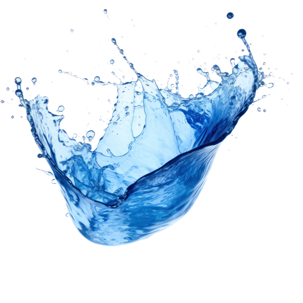 AI generated Wave splash isolated on transparent background. png