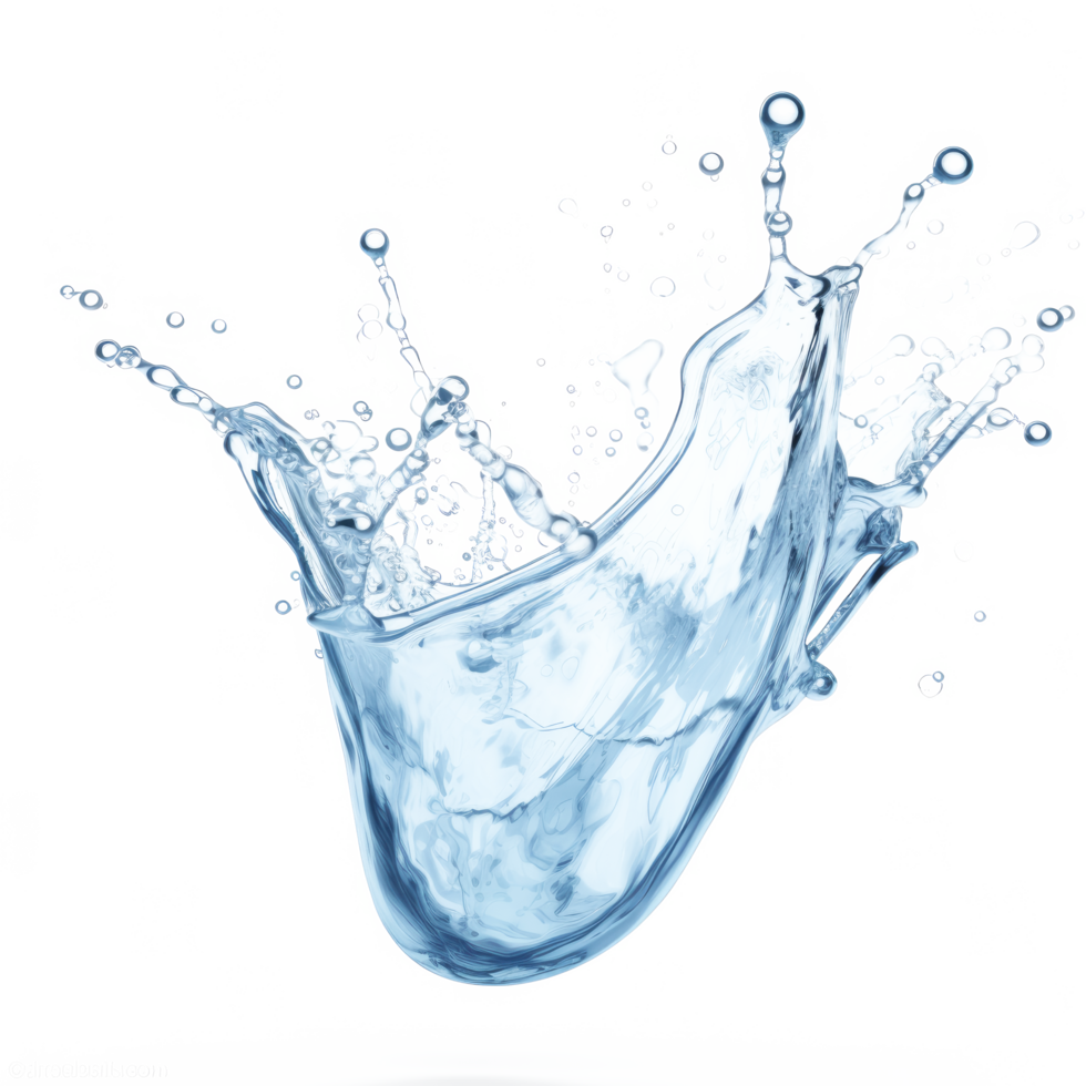 AI generated Wave splash isolated on transparent background. png