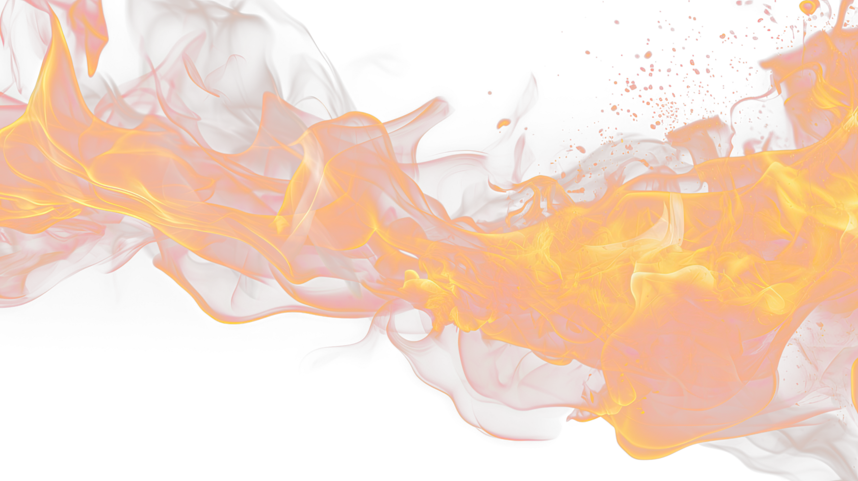 AI generated Fire flame isolated on a transparent background. png