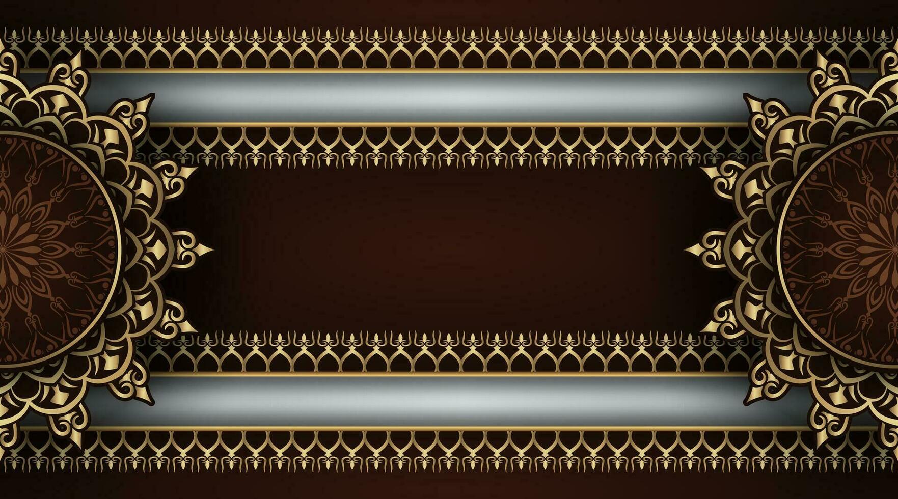 Luxury mandala background, round decoration vector