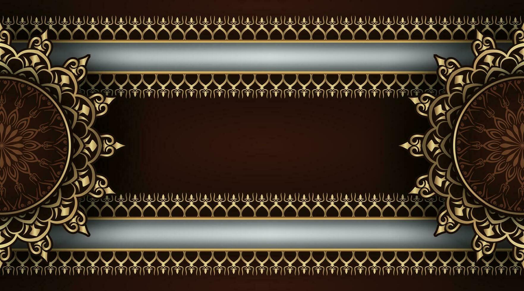 Luxury mandala background, round decoration vector