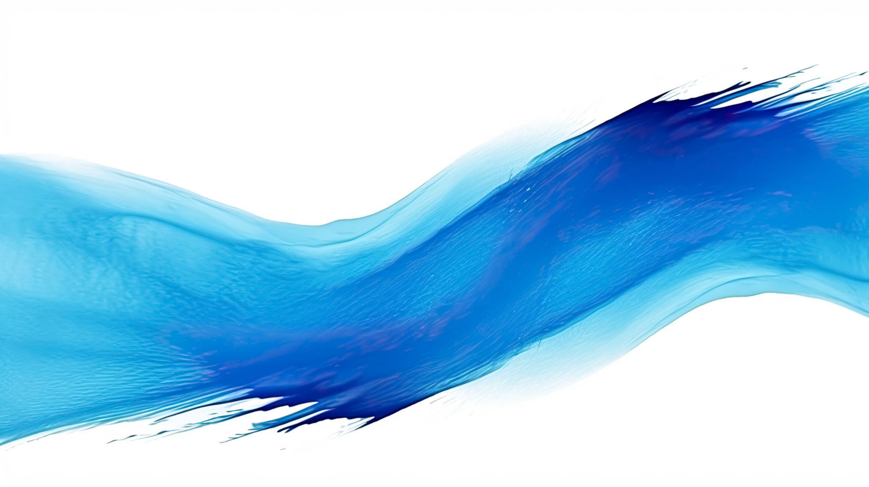 AI generated Blue paint brush strokes in watercolor isolated on a transparent background. png