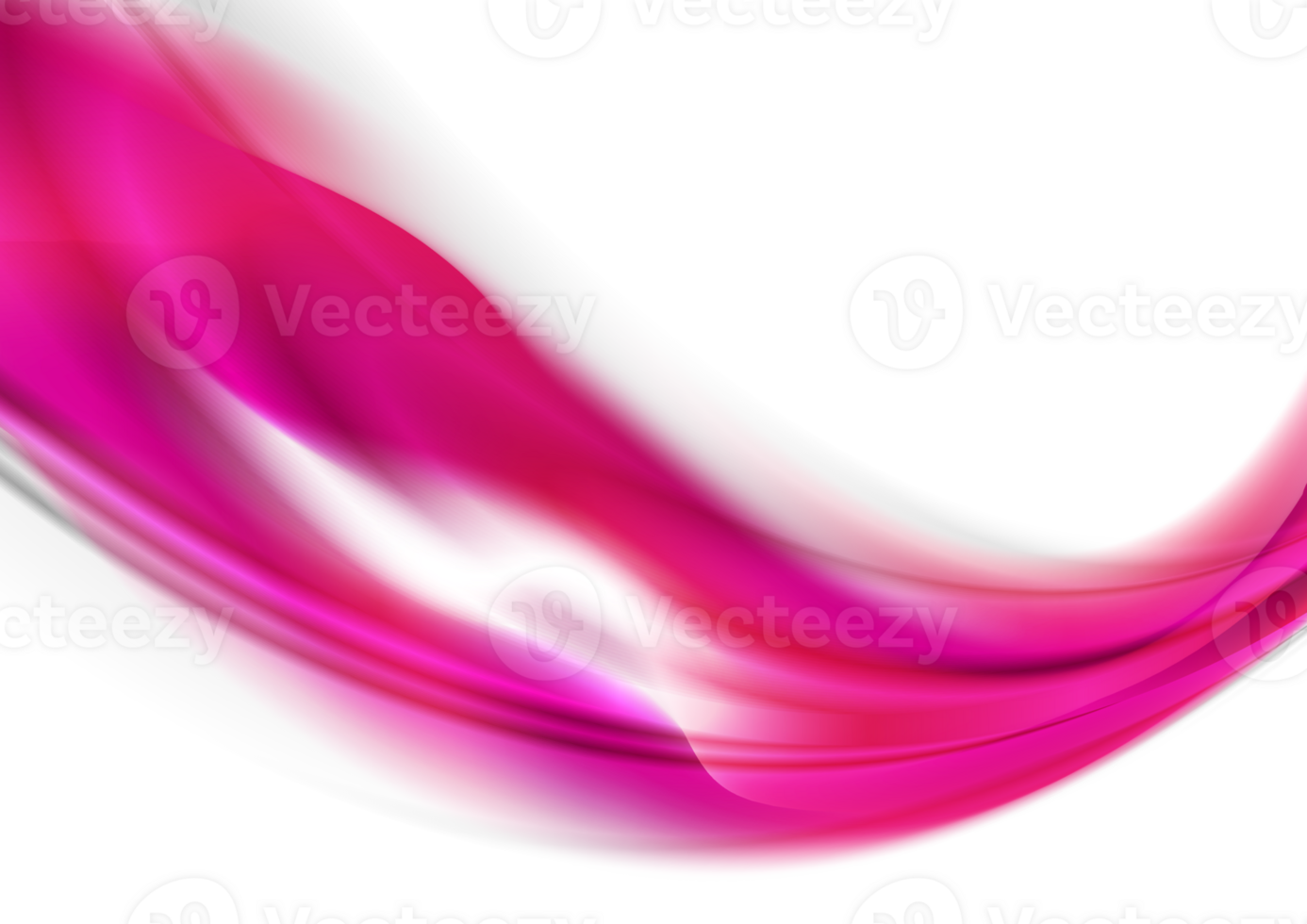 Abstract smooth pink curved waves png