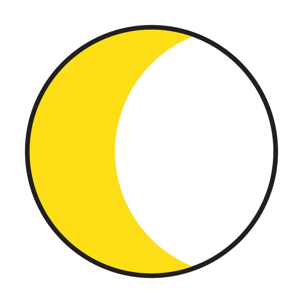 moon phase icon vector