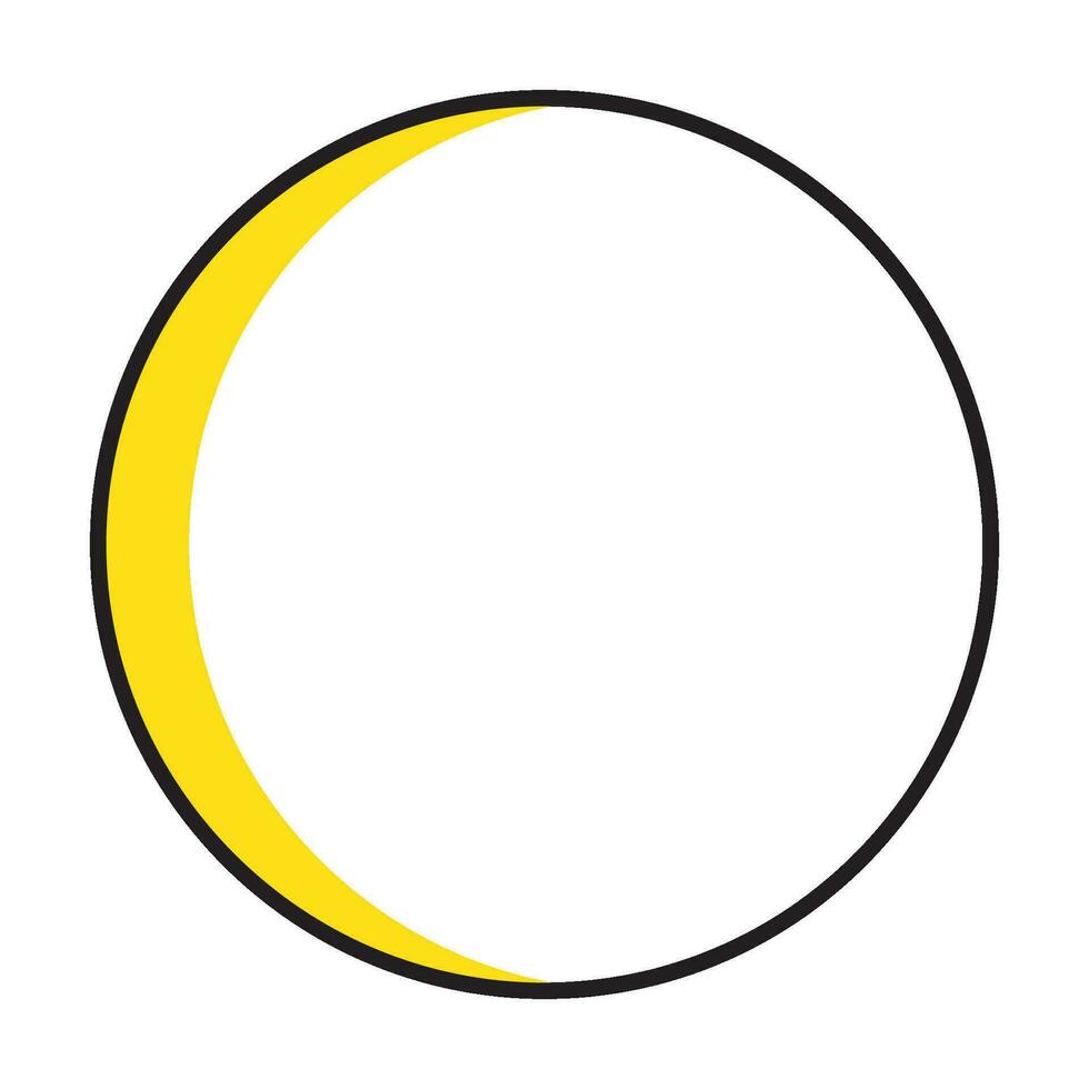 moon phase icon vector