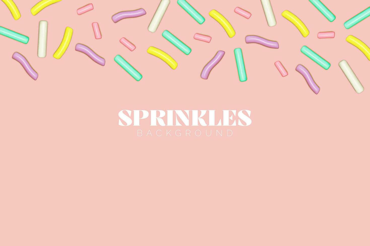 Sprinkles colorful festive design vector