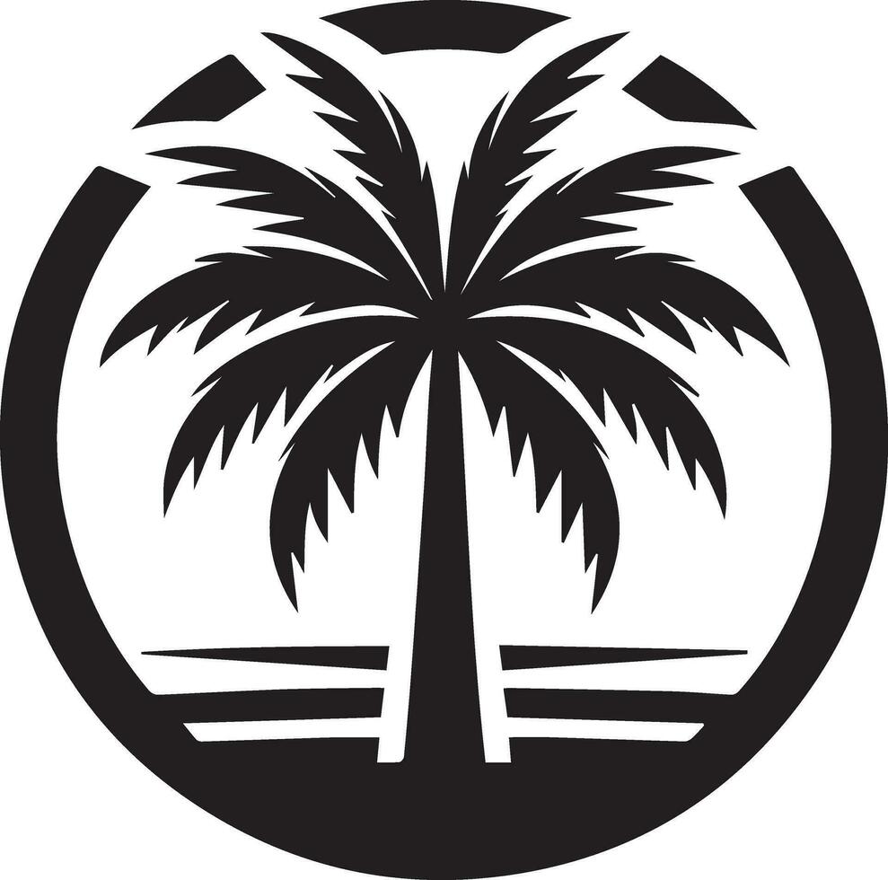 Palm Tree vector logo silhouette, Palm Icon vector 9