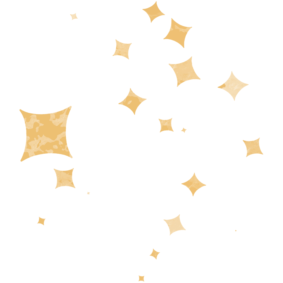 Colorful confetti on a transparent background. Event and party celebration elements. png