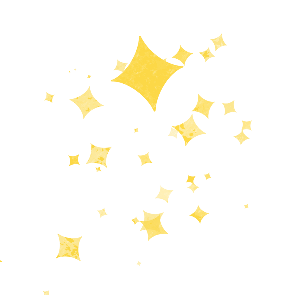 Colorful confetti on a transparent background. Event and party celebration elements. png
