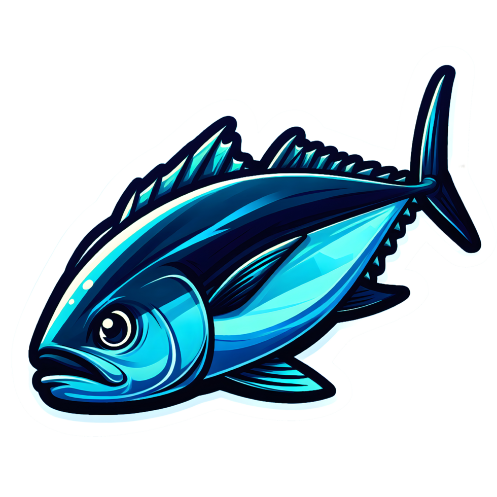 AI generated A vibrant, water-splattered fish tattoo or sticker png