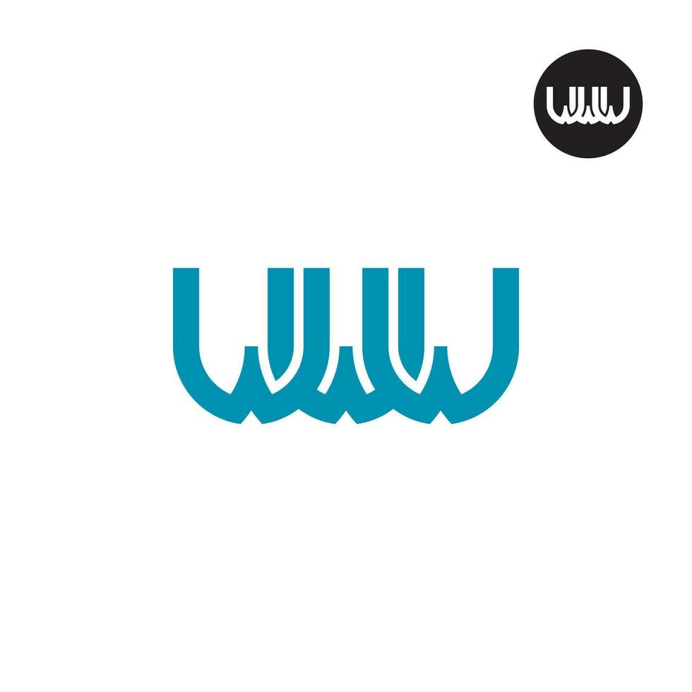 Letter WWW Monogram Logo Design vector