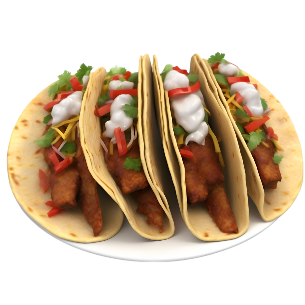 ai genererad närbild bild av tacos al pastor mat ClipArt. ai-genererad. png