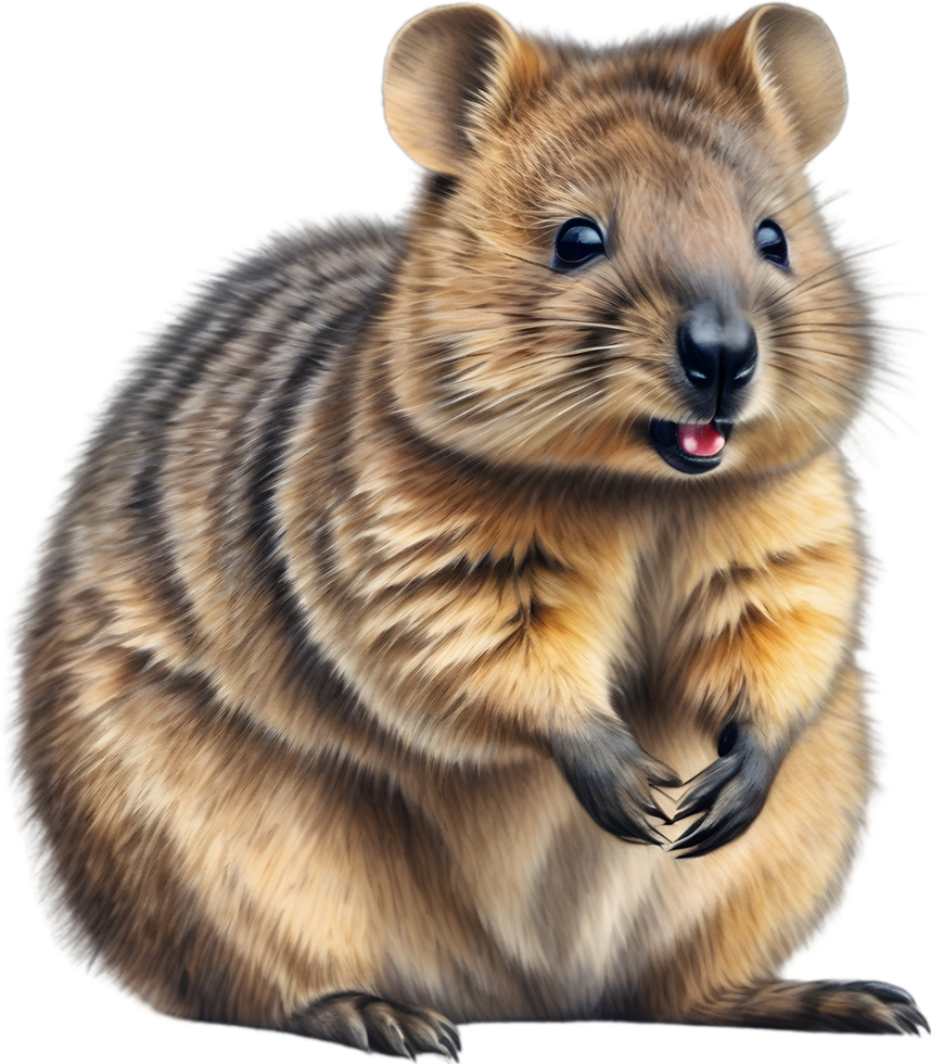 AI generated A close-up image of a Quokka. Ai-Generated. png