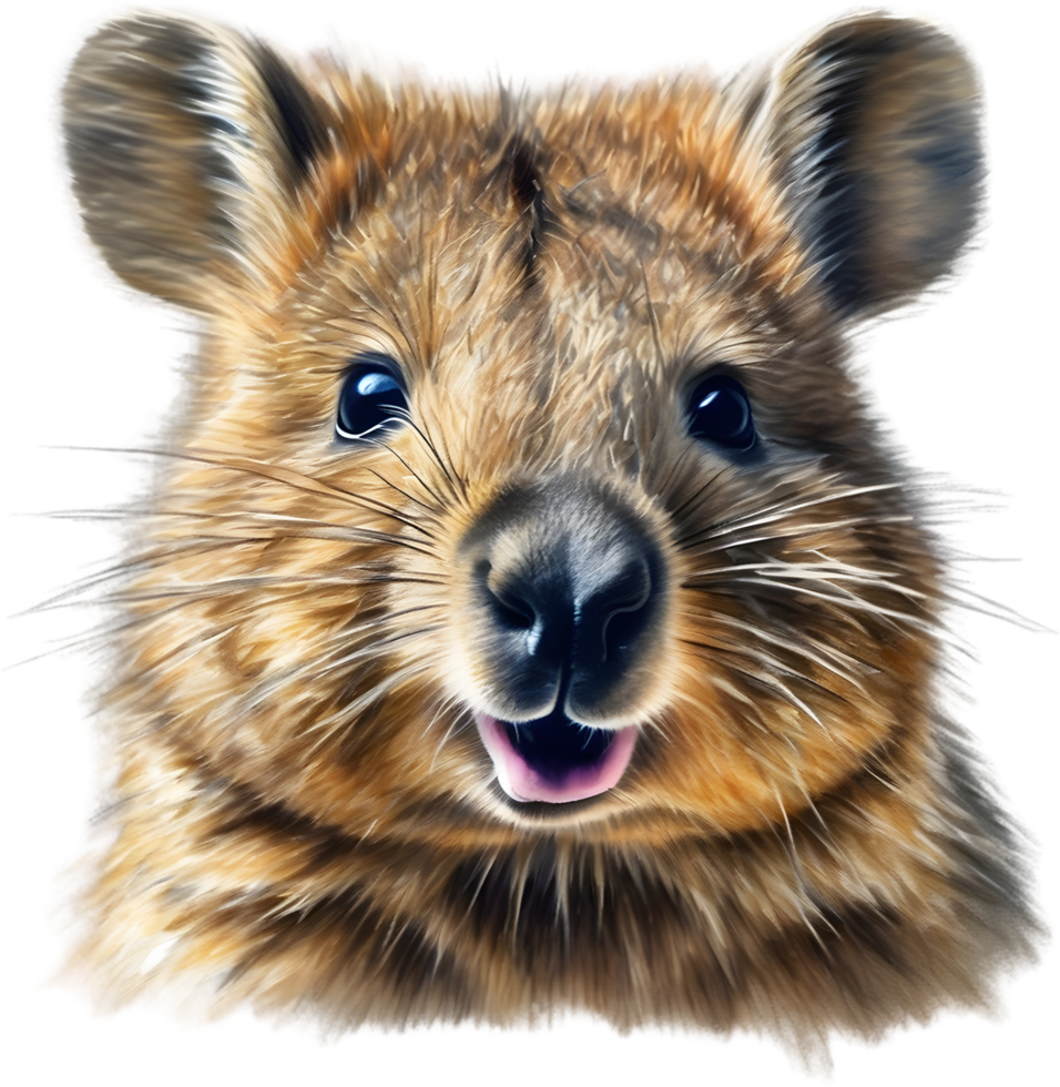 AI generated A close-up image of a Quokka. Ai-Generated. png