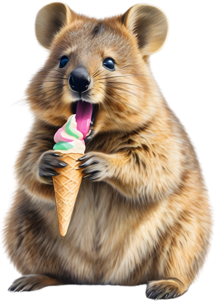 AI generated A close-up image of a Quokka. Ai-Generated. png
