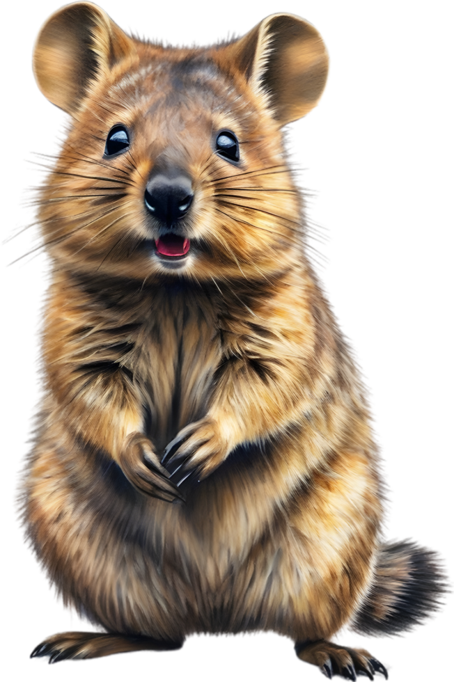 AI generated A close-up image of a Quokka. Ai-Generated. png