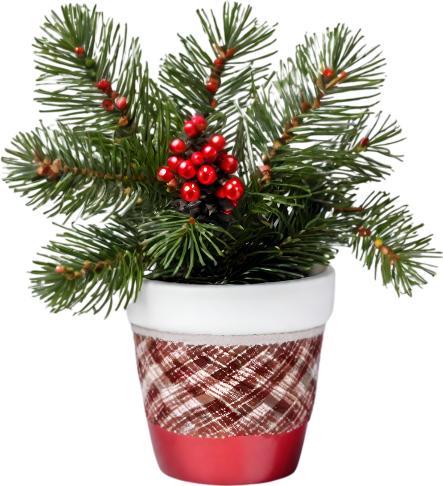 AI generated An image of pine cones and holly branches. Ai-generated. png