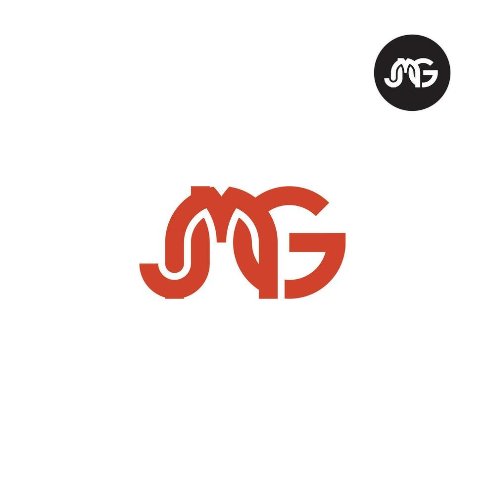 Letter JMG Monogram Logo Design vector