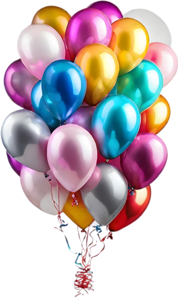 AI generated Image of the New Year balloons. Ai-generated. png