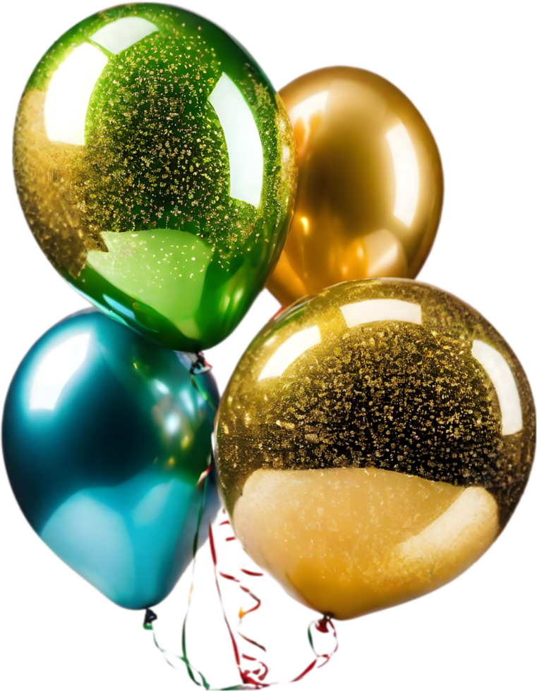 AI generated Image of the New Year balloons. Ai-generated. png
