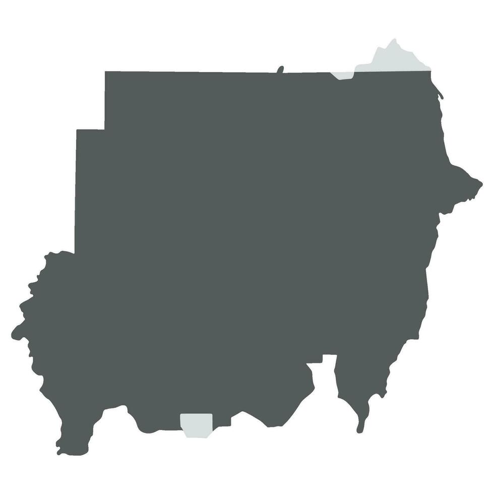 Sudan map. Map of Sudan in black color vector