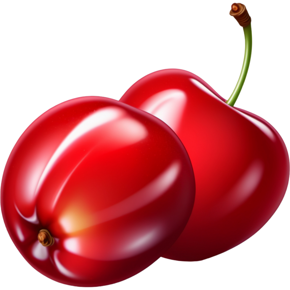 AI generated Sweet And Sour Delicious Red Cherry. AI Generative png