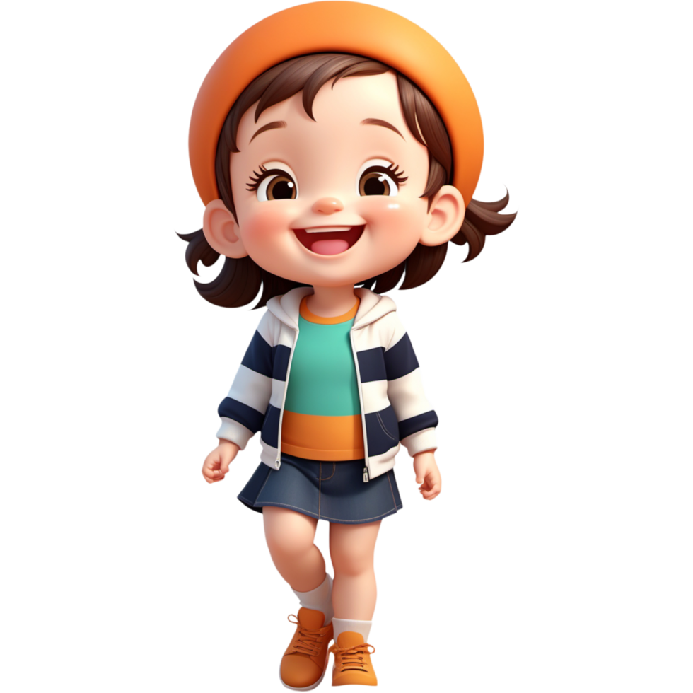 AI generated Cute happy smiling child. AI Generative png