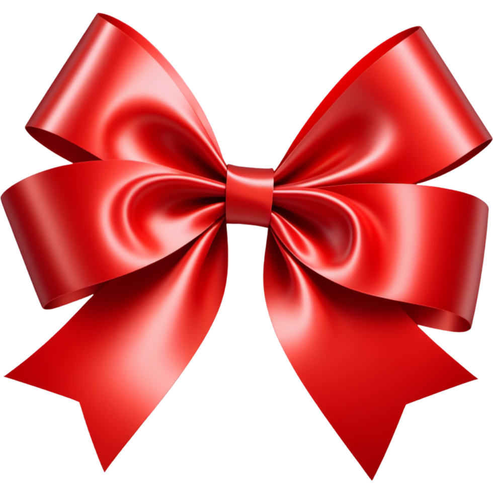 AI generated Red ribbon for gift decoration. AI Generative 35593772 PNG