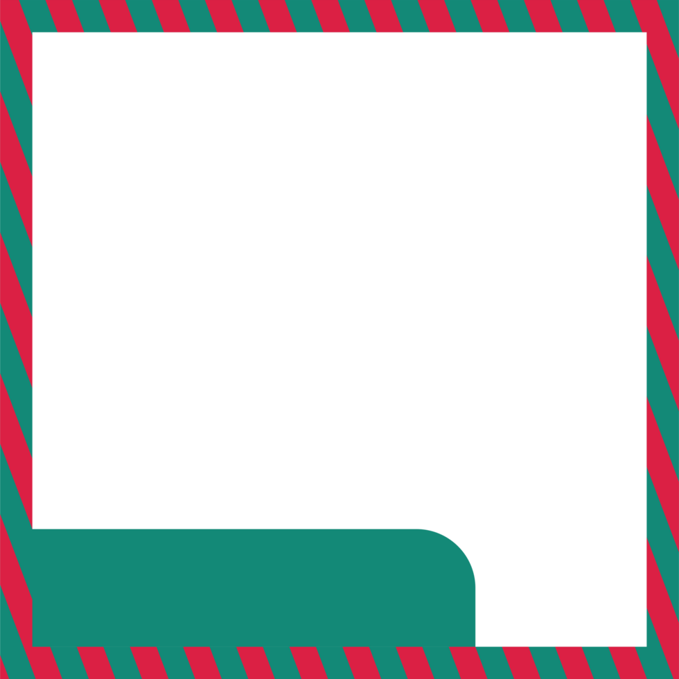 transparent green christmas background border frame png
